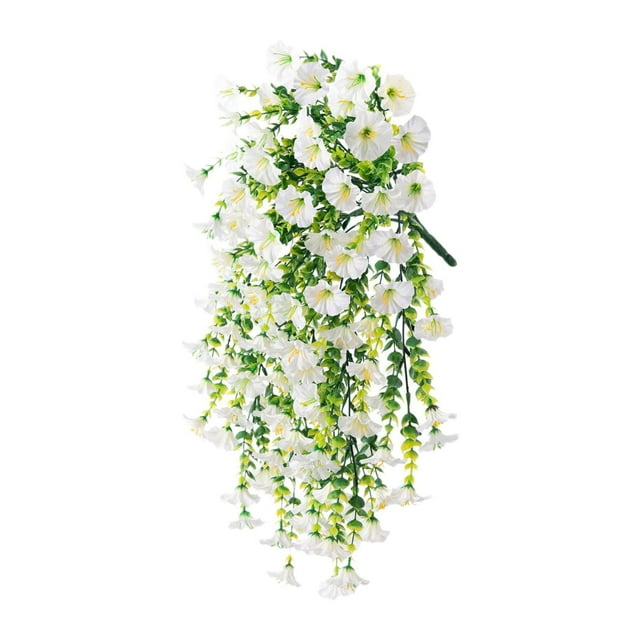 Decoración de flores colgantes artificiales sin decoración de lágrima floral que se desvanece guirnalda para jardines de hotel en el patio de los