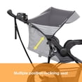 thumbnail image 5 of Sistema de viaje Baby Trend Expedition® Zero Flat Jogger con luces LED, gris tablero, 5 of 5