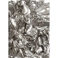 thumbnail image 2 of Durer, Albrecht 11x14 Black Ornate Wood Framed with Double Matting Museum Art Print Titled - The Great Passion, 2 of 4
