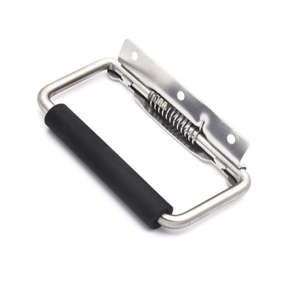 BERTDOMD Stainless Steel Spring Loaded Handles Decorative Tool Box Handles Chest Box Handle Replacement Heavy Duty Pull Handles for Tool Box Accessories