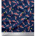 thumbnail image 1 of Soimoi Polyester Crepe Fabric Star & Shoes Fashion Fabric Prints by Yard 52 Inch Wide, 1 of 3