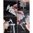 thumbnail image 3 of Titanium EDC Tool with Small Adjustable Spanner Wrench, Pocket , Window Breaker, Bottle Opener and Ruler, Mini Multitool for Everyday Carry, 3 of 6