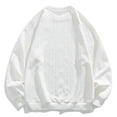 thumbnail image 4 of Hurxie Men's Sweater Crewneck Cable Knit Textured Sweaters Pullover Casual Sweater for Men White,3XL, 4 of 7