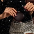 thumbnail image 5 of Siloon Magnification Led Compact Mirror, 1x/10x with Light, Handheld 2-Sided Pocket Mirror,Travel Makeup Mirror, 3.5 in for Purses, Small Mirror for Handbag, Black, 5 of 7