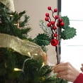 thumbnail image 4 of 5PCS Simulation Of Small Red Fruit Berry Christmas Decoration Artificial Flower Home Table Decoration, 4 of 6