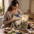 thumbnail image 7 of Lamb Punch Needle Art Kit With Wooden Frame, Sheep Yarn Embroidery Set for Adults and Beginners, Religious Handmade Wall Decor, 7.87 x 7.87 Inch, 7 of 7