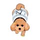 thumbnail image 1 of Adorable reloj de pared con forma de perro, reloj colgante moderno y ligero con péndulo. No Amarillo, 1 of 9