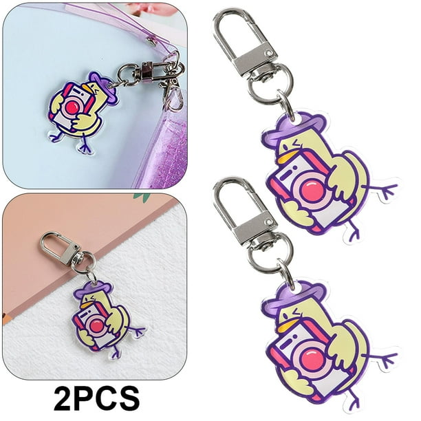 Llavero Con Acrílico Dibujos Animados Cartera Coreana Mochila (B)