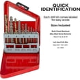 thumbnail image 4 of screw Extractor And Left Hand Drill Bit Set | 10 Pc, Cobalt Hss M2 Steel Drill Bits, 4 of 5