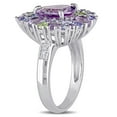 thumbnail image 3 of Everly Women's Tanzanite and Amethyst Peridot Sterling Silver Ring, 3 of 7