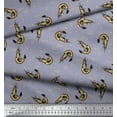 thumbnail image 2 of Soimoi Moss Georgette Fabric Circle,Dot & Prawns Ocean Print Fabric by The Yard 42 Inch Wide, 2 of 3
