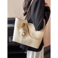 thumbnail image 4 of Bolso de mano para mujer, bolso cruzado con rayas Retro, bolso de hombro con costuras elegantes Sincero Electrónica, 4 of 5
