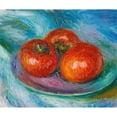 thumbnail image 2 of William James Glackens 23x20 Gold Ornate Framed and Double Matted Museum Art Print Titled - Three Tomatoes, 2 of 4