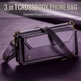 thumbnail image 5 of Compatible with Samsung Galaxy S25 Edge Wallet Case, 10 Card Slots & 1 Zipper Coin Pocket & 1 Cash Slot & 1 Cash Pocket & Lanyard & Crossbody Strap & Kickstand & RFID Blocking Phone Case, Purple, 5 of 7