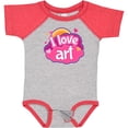 thumbnail image 3 of Inktastic Artist I Love Art Girls Baby Bodysuit, 3 of 5