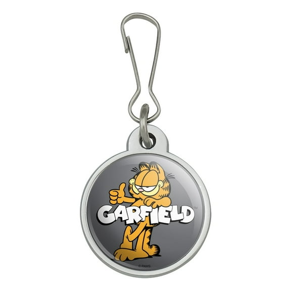 Garfield with Logo Jacket Handbag Purse Luggage Backpack Zipper Pull Charm