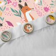 thumbnail image 4 of Manfei Cartoon Cute Fox Curtains Pack of 2 (42x84 Each) for Kids, Kawaii Owl Ribbit Animal Curtains Blackout, Rustic Flower Bedroom Curtains, Black Out Curtains Home Decor, 4 of 6
