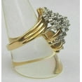 thumbnail image 3 of 3.5Ct Round Cut Lab Created Diamond Women's Cocktail Ring 14k Yellow Gold Plated, 3 of 5