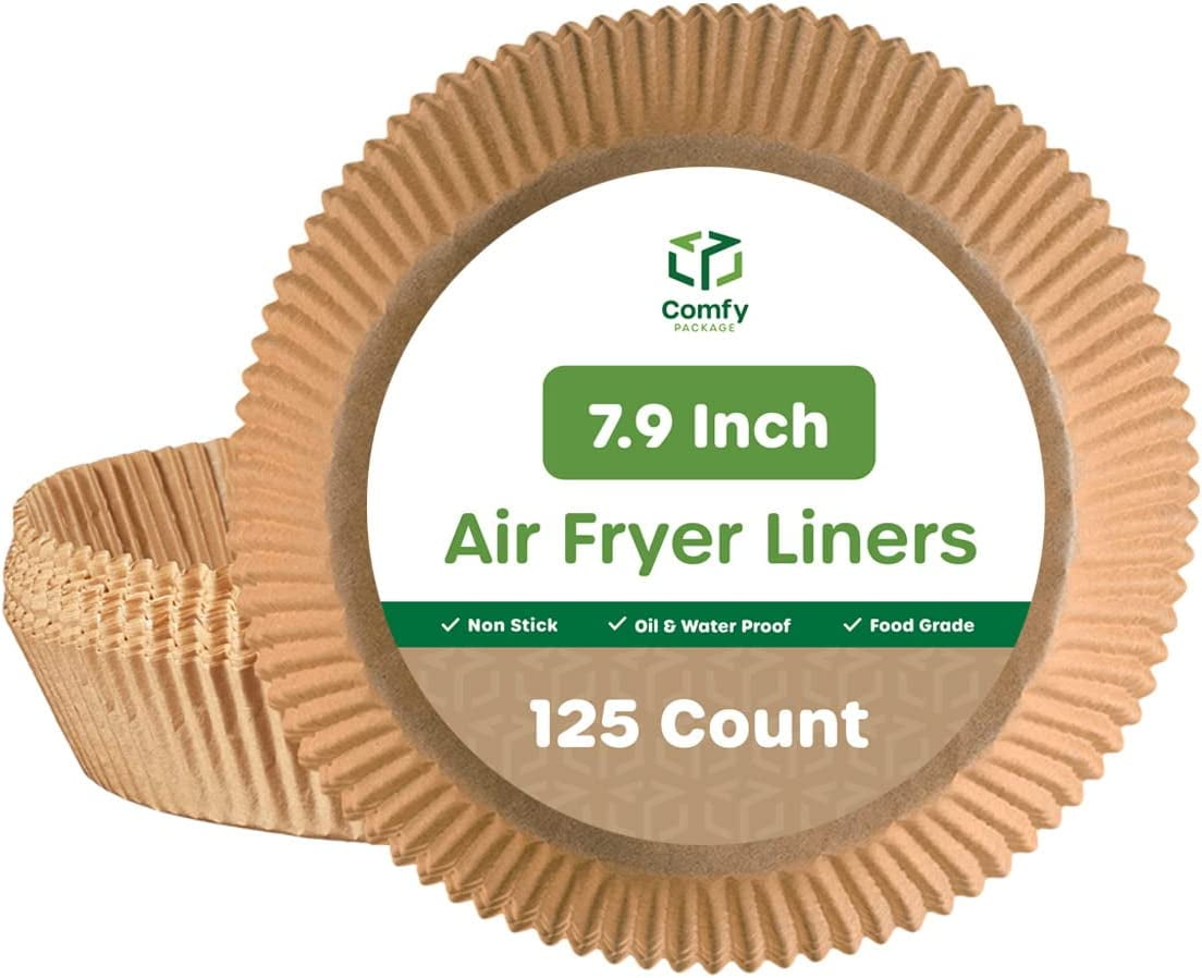 Comfy Package 7.9” Air Fryer Liners Disposable Parchment Paper Rounds