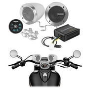 Memphis MXABMC2BTBT Motorcycle Audio System w/(2) Speakers+Bluetooth Controller