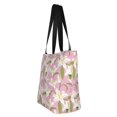 thumbnail image 2 of Vsdgher Lilies Flowers print Reusable Shopping Grocery Bags for Women Shopping with Pouch Foldable Pouch Lightweight Polyester Fabric, 2 of 6