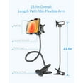 thumbnail image 2 of Phone Holder Mount, BESTEK Flexible Smartphone Stand with Clip,360° Swivel for iPhone Bike Kitchen Desk,Black, 2 of 5