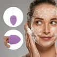 thumbnail image 2 of Unique Bargains 5 Pcs Compressed Facial Sponge Teardrop-shaped Reusable Cleansing Puff Purple, 2 of 5