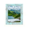 thumbnail image 2 of Rustic Farmhouse 20" x 30" Robins Egg Blue Reclaimed Wood Picture Frame (1.50" Molding), 2 of 7