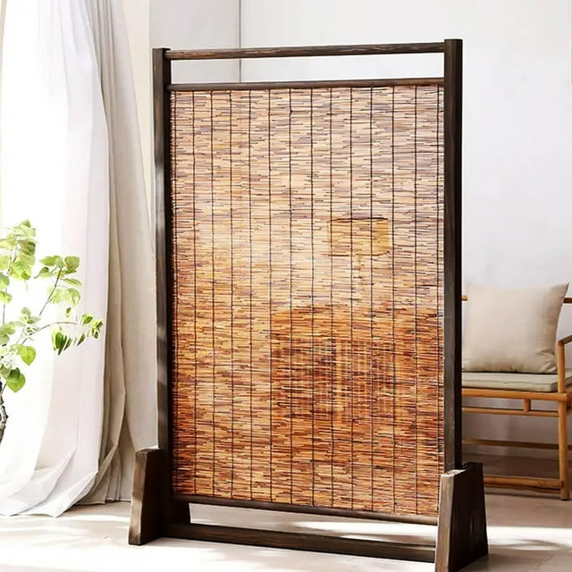Stores en Bambou Sans Fil-Rayures Extérieures Résistantes aux Intempéries-Nombres en Bambou pour Fenêtres Intérieures-Écran de Confidentialité pour Patio-Rayures en Bambou Naturel pour Extérieur/intérieur/terrasse(70x150cm), MAIVDVARQ-70X150CM