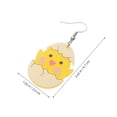 thumbnail image 2 of WASHWEPE 1Par Pendientes De Pollito De Pascua En Acrílico Para Mujer Y Festivo, 2 of 6