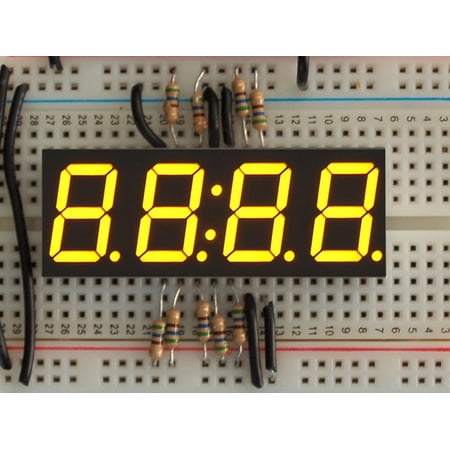 Adafruit Yellow 7-segment clock display - 0.56  Digit Height price history on PriceWatchPro