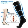 thumbnail image 2 of 4 Paires de Bas de Compression pour Femmes et Hommes 20-30 mmHg Médicaux Fasciite Varices, 2 of 7