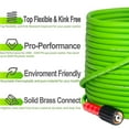 thumbnail image 6 of YAMATIC Pressure Washer Hose 50 FT, 3200 PSI 1/4" Kink Resistant Power Washer Hose Replacement for Flexzilla Uberflex Ryobi Genarac Troy Bilt Honda M22-14mm,Green, 6 of 8