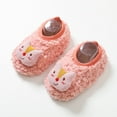 thumbnail image 3 of AURIGATE Clearance! Baby Non Slip Socks Toddler Boys Girls Solid Color Cartoon Socks Keep Warm Plush Kids Soft Non-slip Indoor Toddler Shoes Socks, 3 of 5
