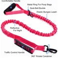 thumbnail image 2 of Highly Reflective Heavy Duty Elastic Bungee Medium and Large Dog Leash Shock Absorbing with Comfortable Padded Handle and Traffic Handle Suitable for Training, 2 of 6