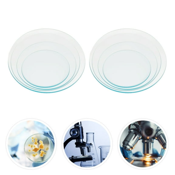 Soimiss 8pcs Round Watch Glass For School Laboratory High Temperature Experiment Tools For Chemical Evaporation Each