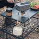 thumbnail image 1 of Gancho, mesa auxiliar portátil de acero inoxidable, mesa auxiliar portátil de acero inoxidable, mesa auxiliar portátil de acero inoxidable, mesa auxiliar portátil de acero inoxidable para picnic, 1 of 6