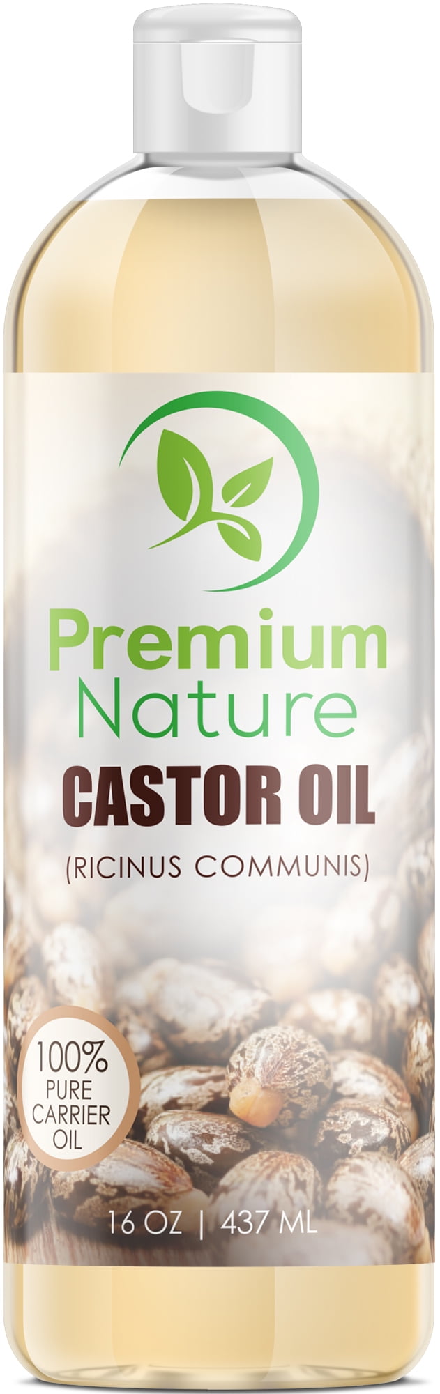 Castor Oil Pure Carrier Oil 16 oz - Cold Pressed Castrol Oil for ...