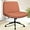 Brown, variant on PRZL Criss Cross Chair with Wheels & Pads Home Office Cross Legged Chairs Ergonomic Computer Desk Task Wide Seat for Bedroom Vanity Comfy Swivel (Pink)