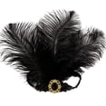 thumbnail image 2 of VJGBEGW 1920s Flapper Headpiece Costume Flapper Headbands Women Carnival Party Wedding Accessories, 2 of 4