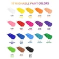 thumbnail image 2 of Set de pintura Nicpro, 18 colores, lavable, acrílico, 250 ml, para niños, 2 of 6