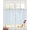 LightBLue, variant on Black Dandelion Sheer Curtains 84 Inch Length 2 Panels Set for Living Room/Bedroom, Spring Modern Minimalist Country Flower Kitchen Curtains Grommet Semi-Sheer Curtains Window Treatments 52"x84"x2
