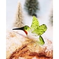 thumbnail image 5 of Adorno colgante Nefelibata con forma de colibrí de cristal, 9 cm, color verde, 5 of 5