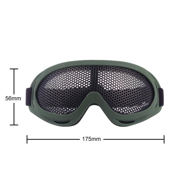 Gafas de caza Red de malla de alambre de acero Juego al aire libre Ojos Gafas de seguridad protectoras