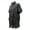 L, variant on Barber Jacket for Men, Hair Stylist Grooming Smock Vest Shirt, Black
