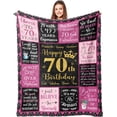 thumbnail image 1 of LHSHID Birthday Gifts for Women Gifts for Women Birthday Unique Birthday Gifts Birthday Gifts for Her Girls Mom Wife Sister Friend Grandma Women Birthday Gift Ideas Happy Birthday Blanket 40x50in, 1 of 6