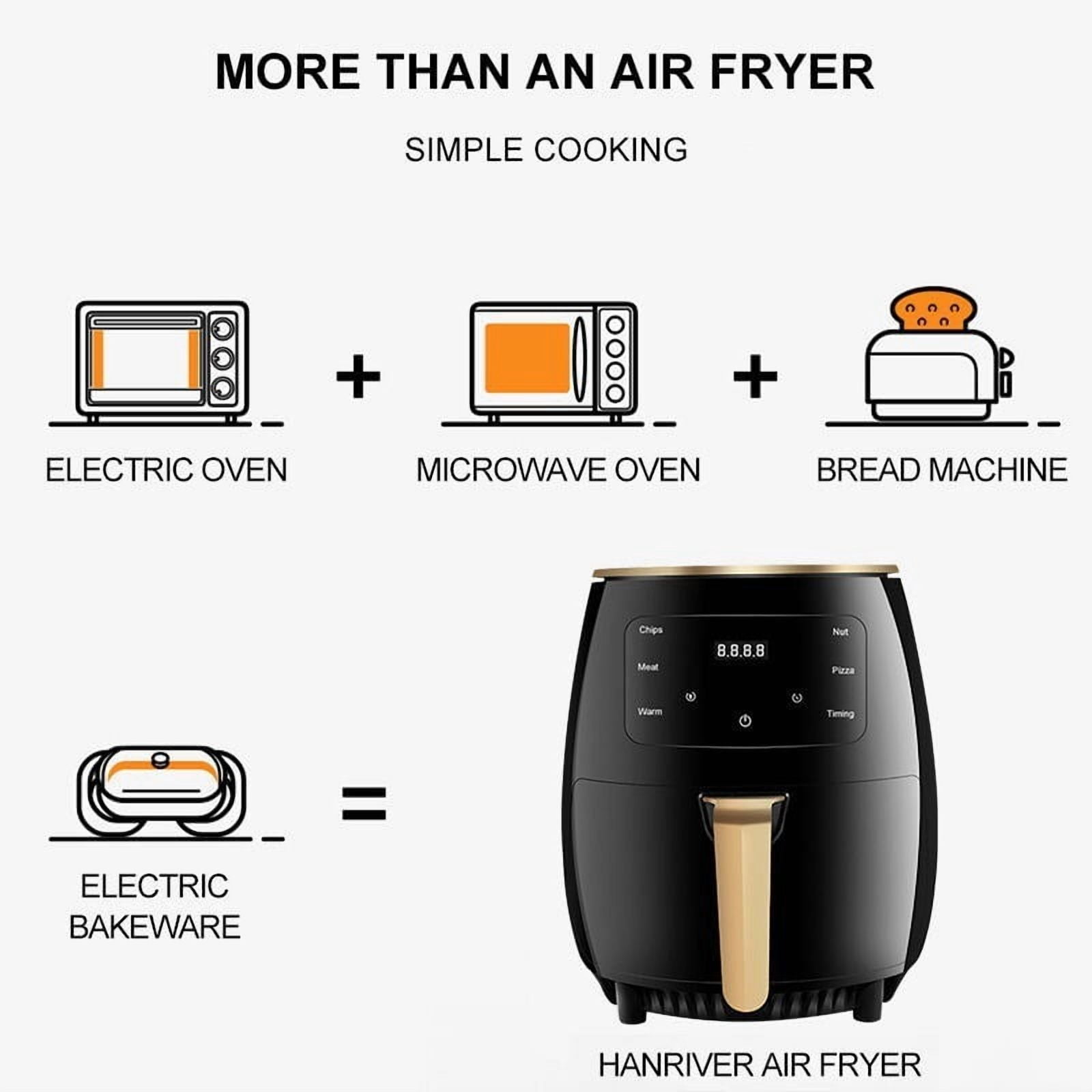 Smart Air Fryer: Large Screen Control, Wide-Range Temperature, Master Oil-Free Cooking Effortlessly