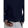 thumbnail image 3 of Cilcicy Men Relaxed Sports Elastic Comfort Long Sleeve Fall V-Neck Shirt, 3 of 4