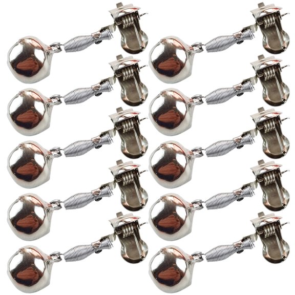 HIPKZ Fishing Bite Alarm Adjustable Fishing Rod Bite Bait Alarm Portable Tackle Anti-corrosion Anti-rust Fishing Accessories 10PCS