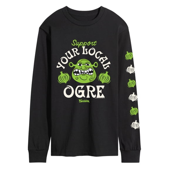 Shrek - Support Local Ogre Men's Long Sleeve Graphic T-Shirt
